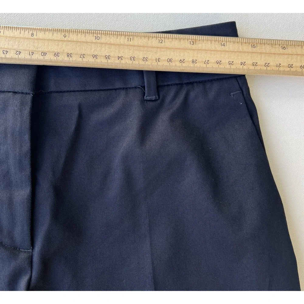 Ann Taylor Shorts Boardwalk Womens 4P Navy Blue Chino Stretch Cotton Petite NWT